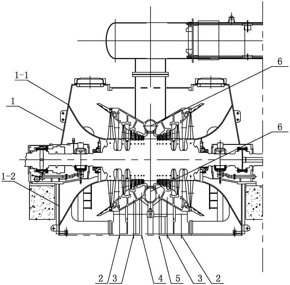 Lateral volute steam inflow type low-pressure inner cylinder for steam turbine