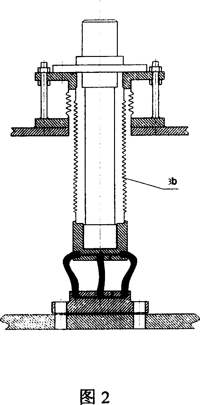 High vacuum low temperature thermostat using low temperature leak flexible connecting structure