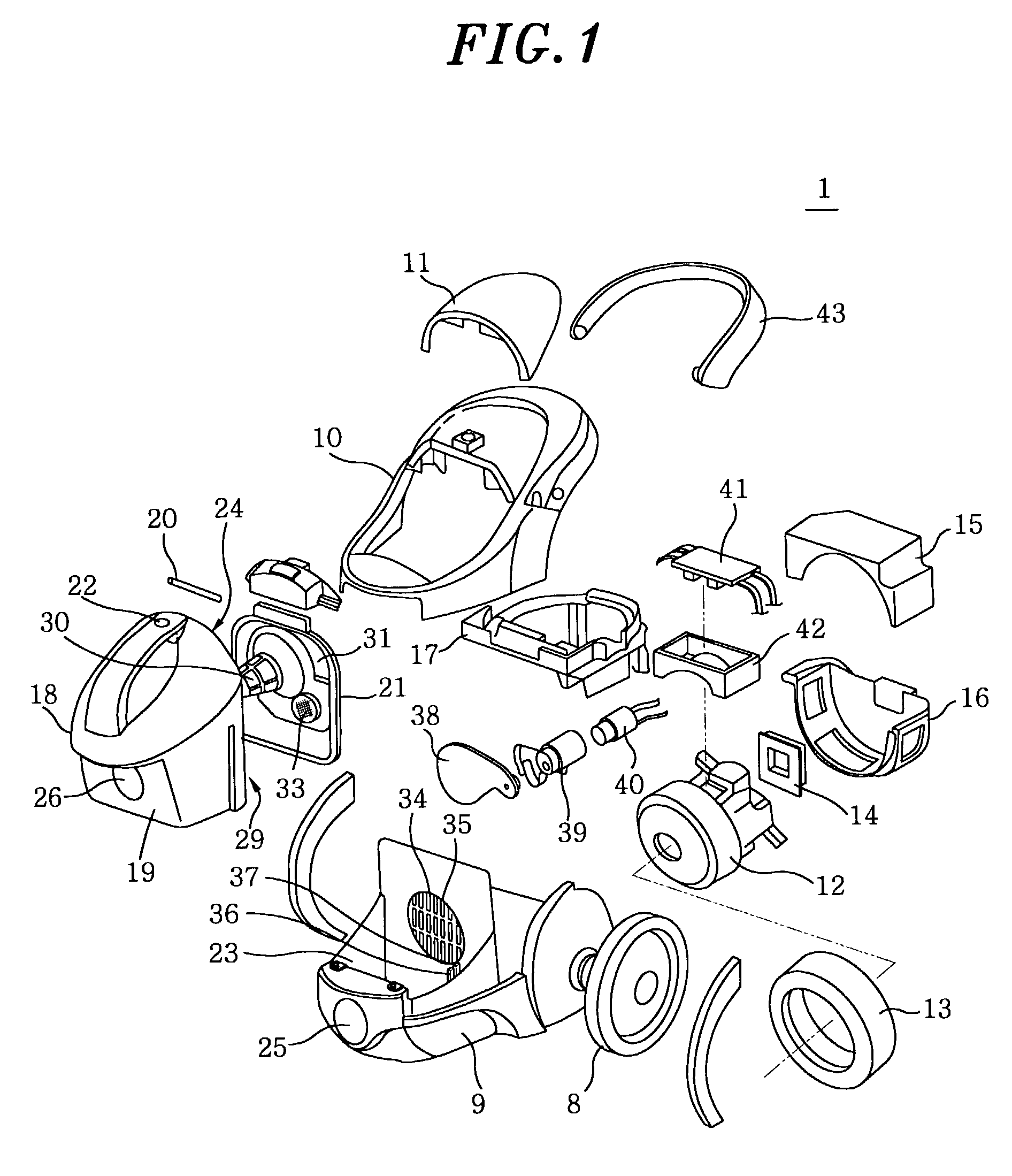 Vacuum cleaner capable of compressing dirt