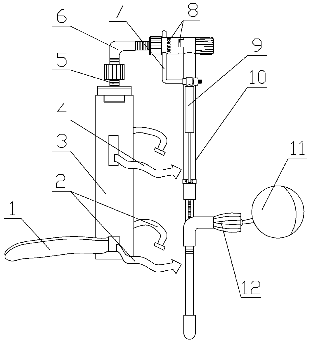 Backward walking back vision equipment