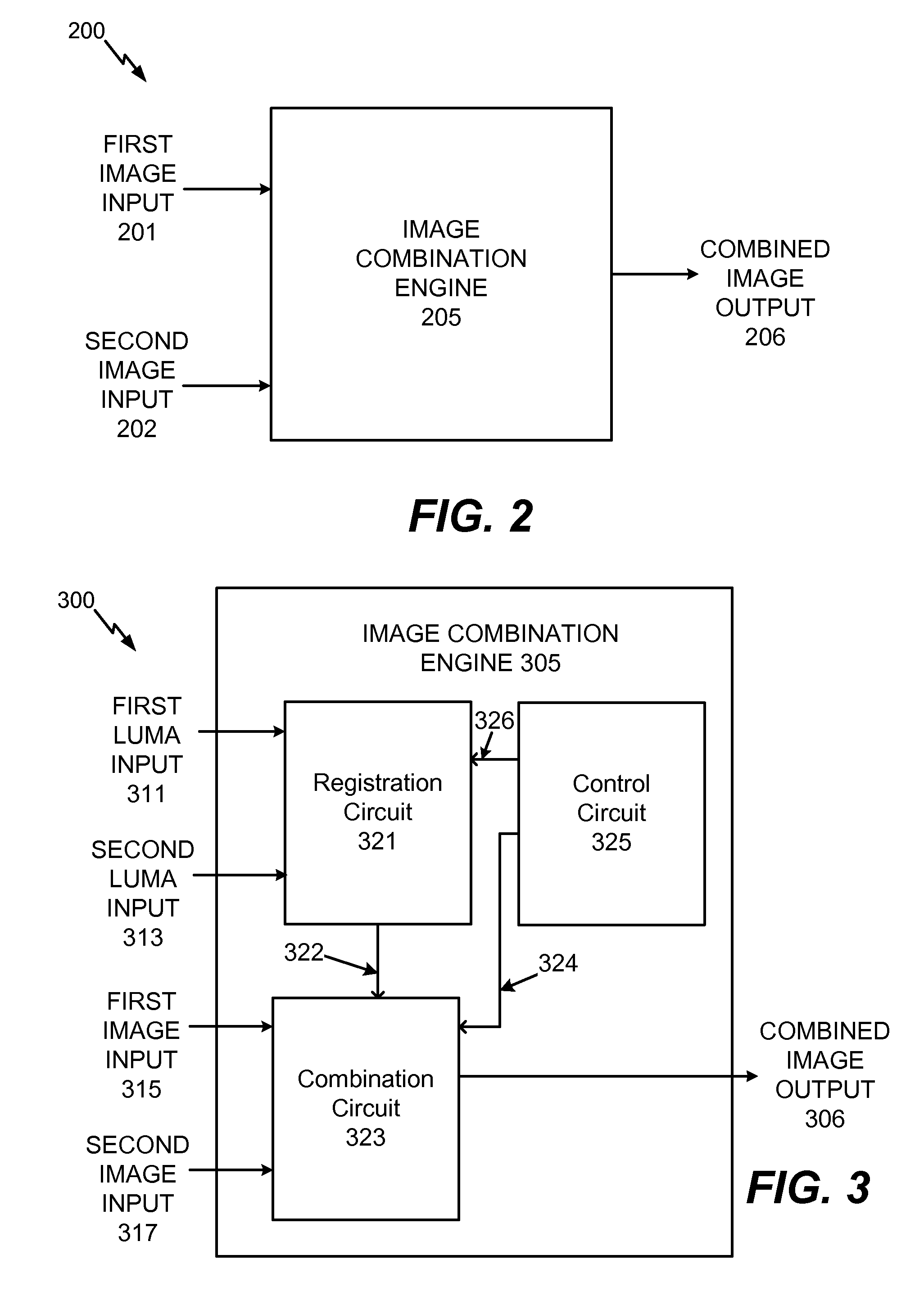 System and method to selectively combine video frame image data