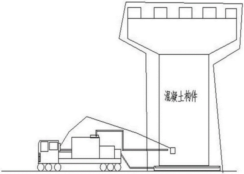 Movable type device for constant temperature and humidity standard maintenance of concrete member