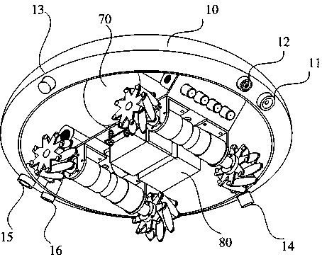 Cavitation jet flow cleaning device and cleaning method