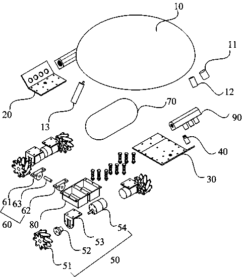 Cavitation jet flow cleaning device and cleaning method