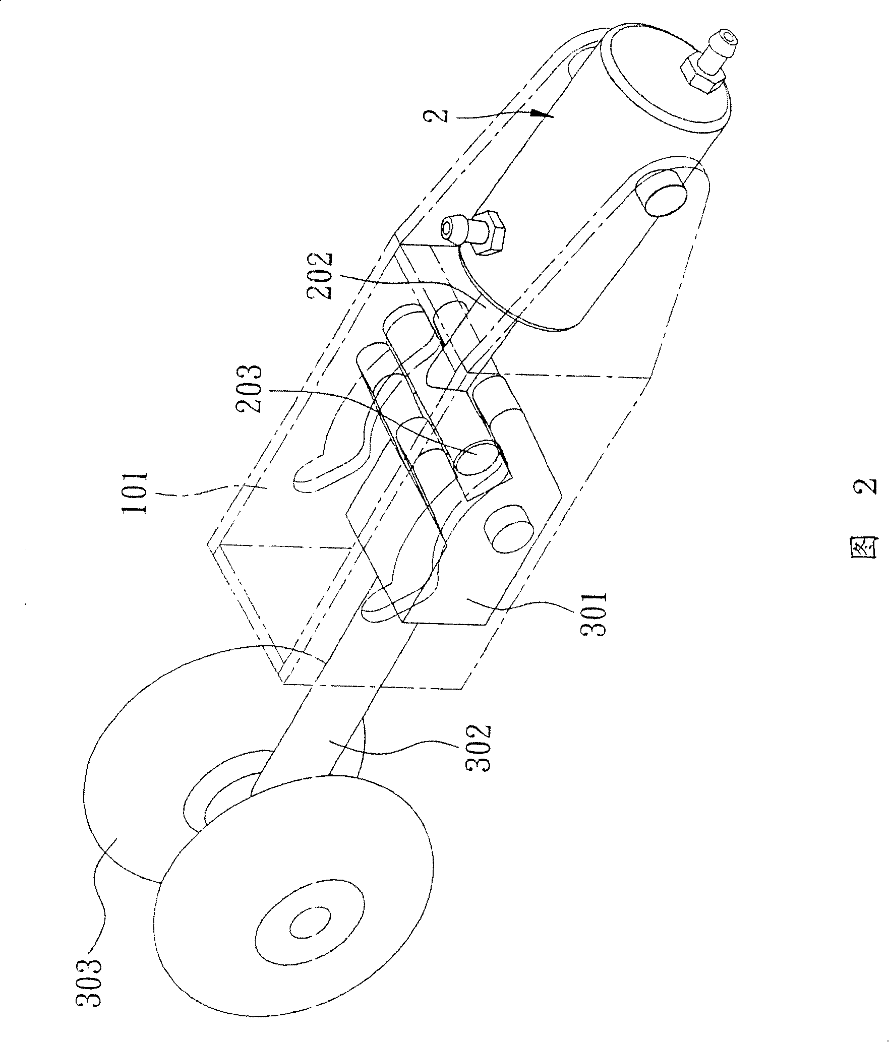 Wheel-receiving device of model airplane