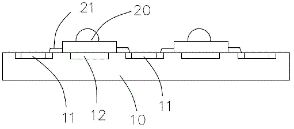 Substrate-free LED (Light-Emitting Diode) lamp and preparation method thereof