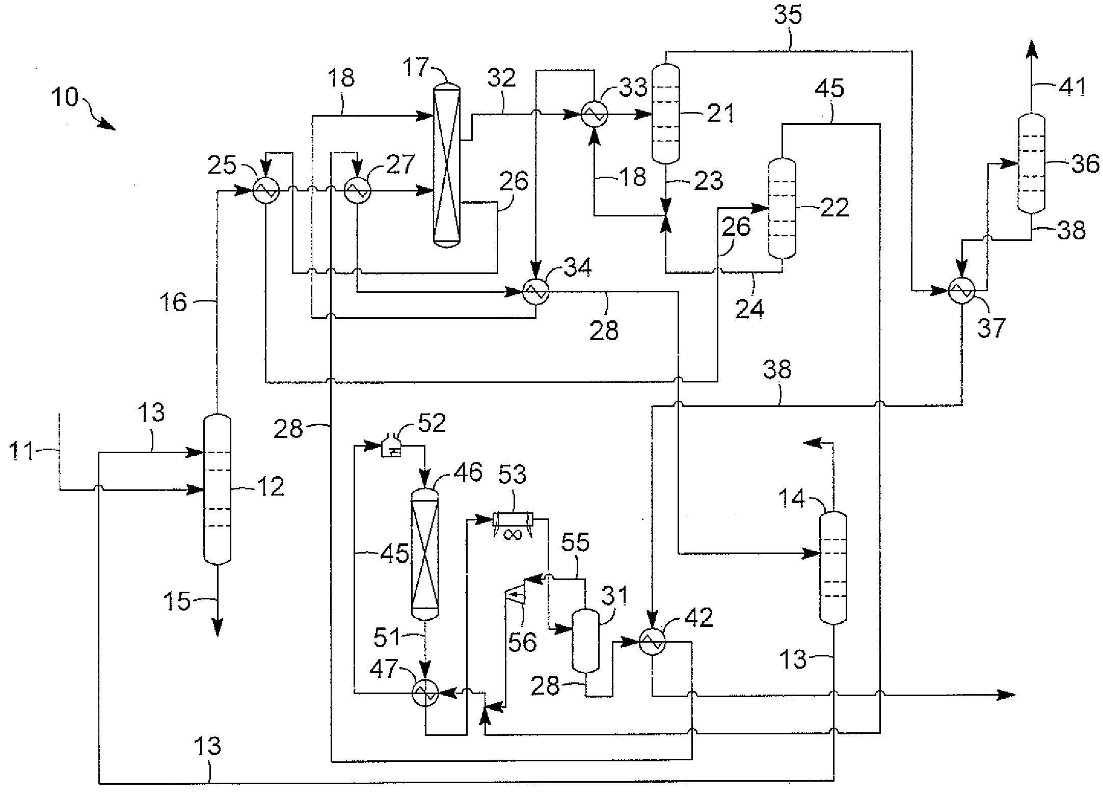 Low Temperature Process for Recovering and Producing Para-Xylene and Heat Exchange Network Therefore