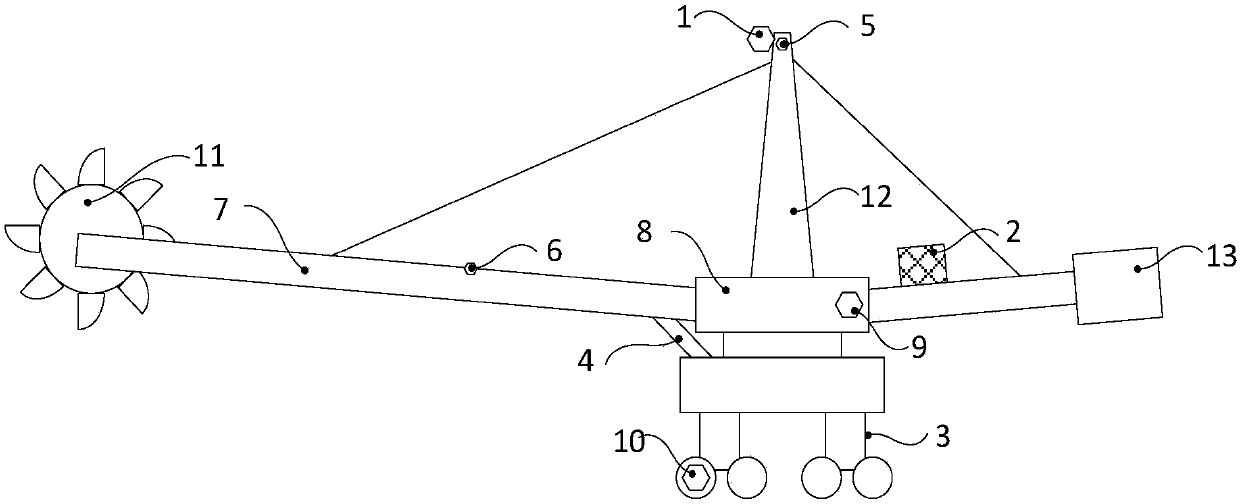 Automatic material stacking and obtaining system