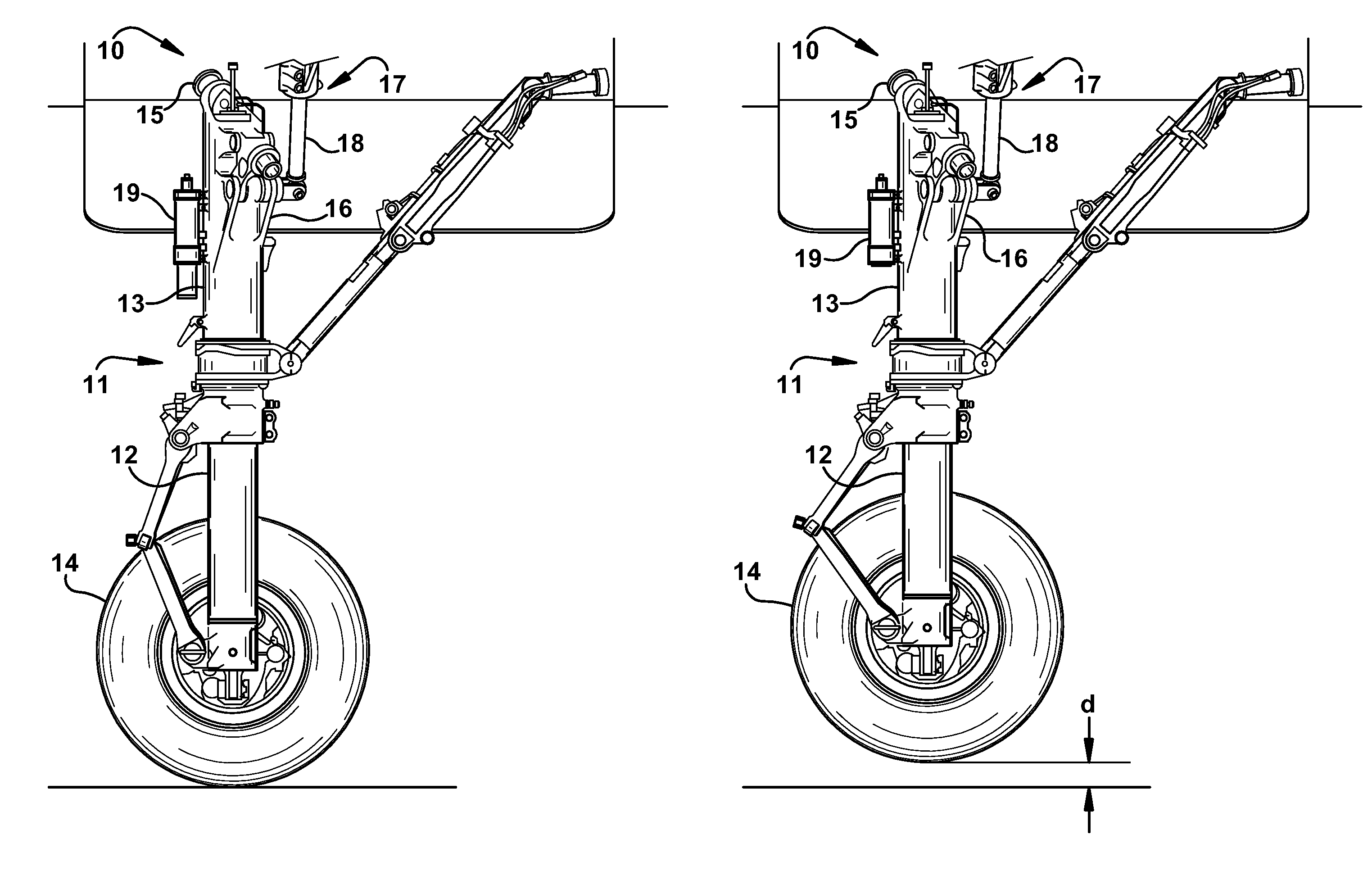 Electric-powered transfer cylinder for landing gear system