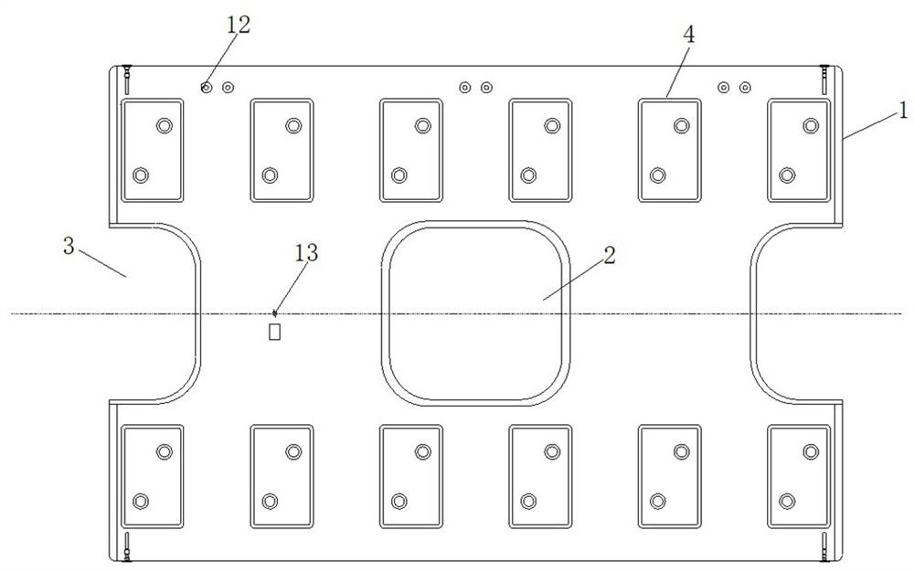 Prefabricated frame plate and application method thereof