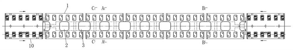 Prefabricated frame plate and application method thereof