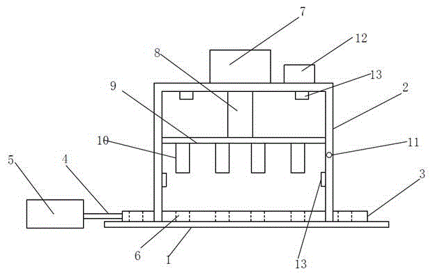 Aluminum foil expansive sticking device for upper shells of gas generators