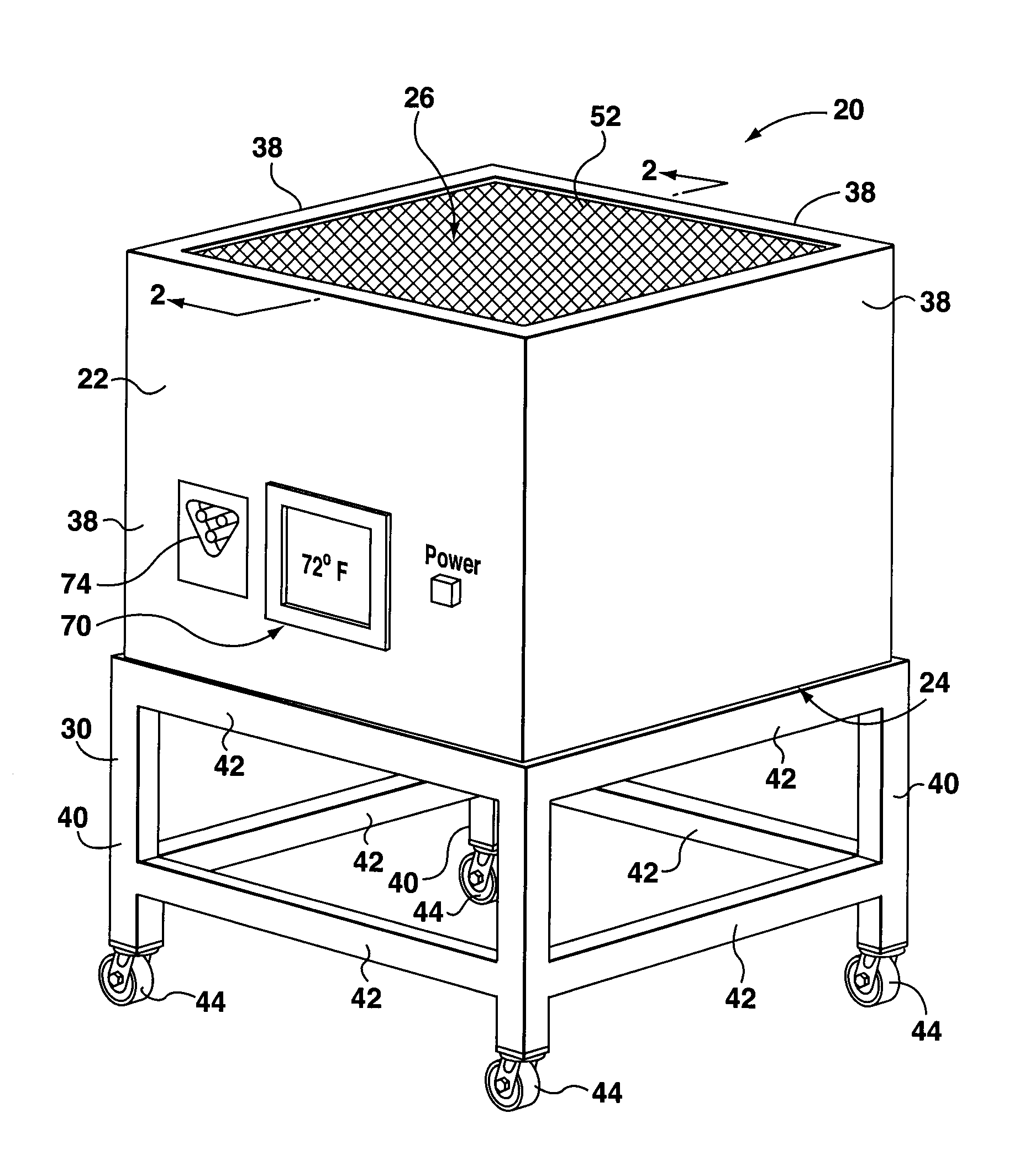 Ventilator system for recirculation of air and regulating indoor air temperature