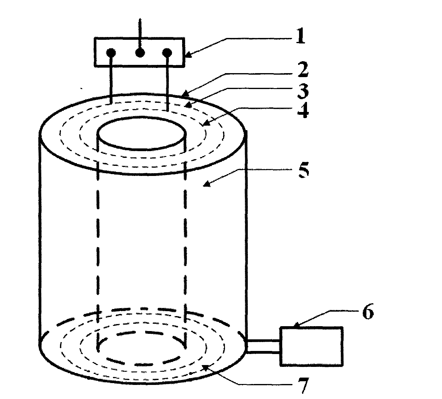 Tightly coupling hollow high-temperature superconducting inductor