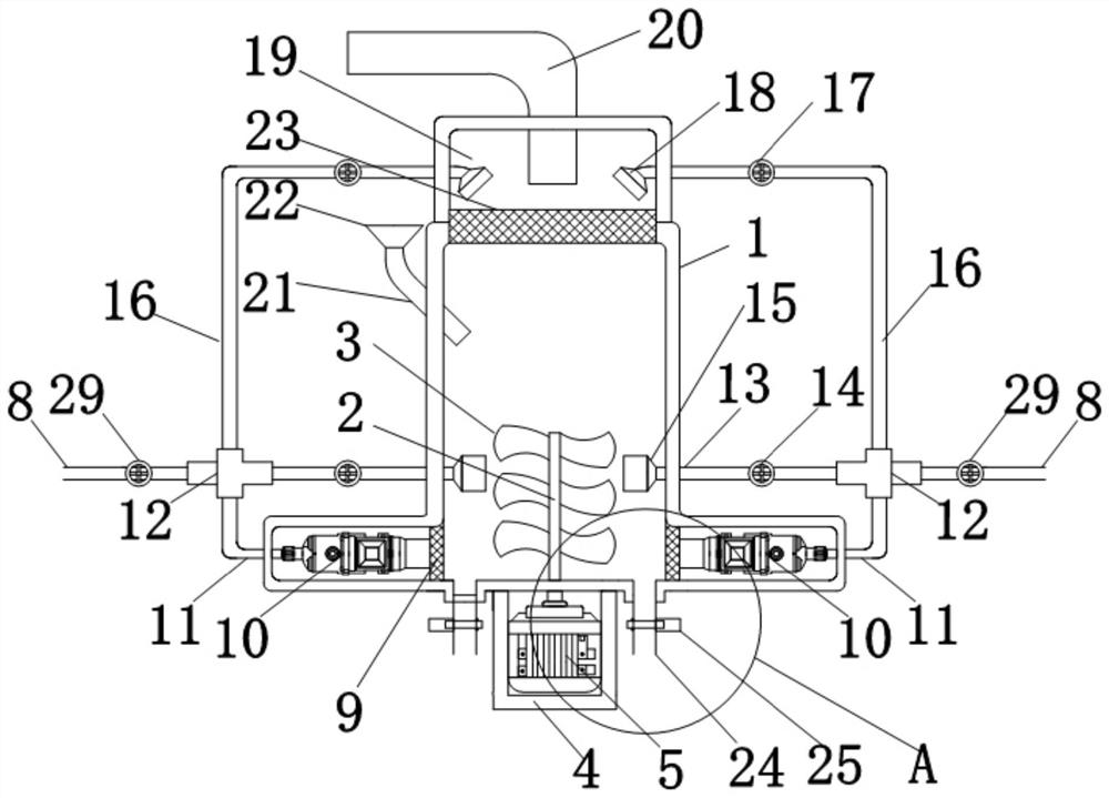 An industrial sewage treatment device that can automatically clean based on 5g technology