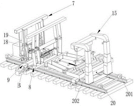 Mechanics-electronics-hydraulics-integrated sleeper replacing machine