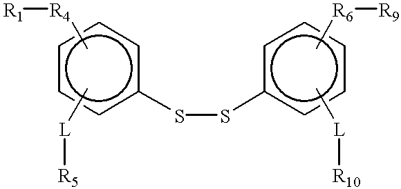 Compound containing a labile disulfide bond