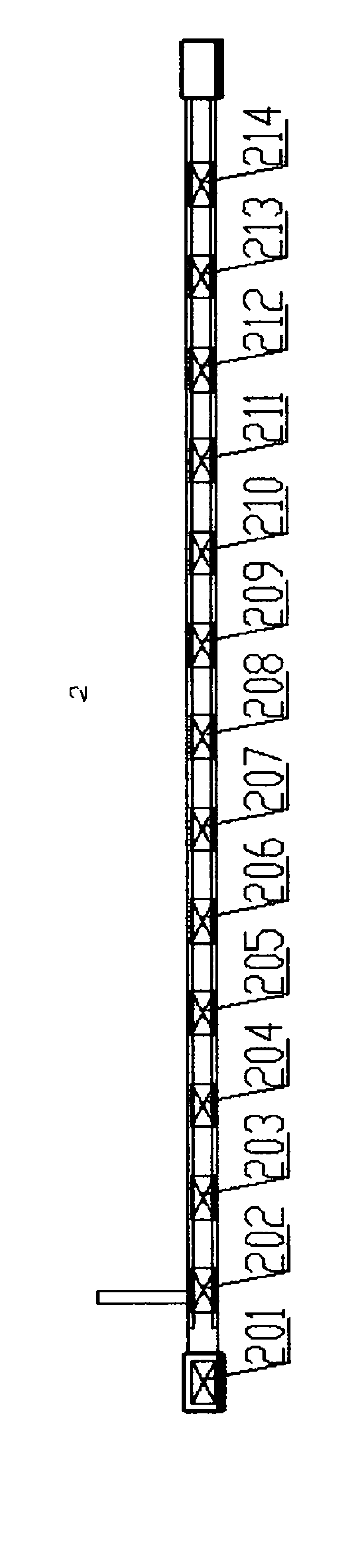 Disassembly reclamation system for scrapped motor vehicle