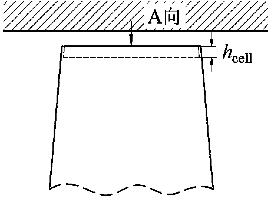 Turbine with moving blades with pits at blade tops