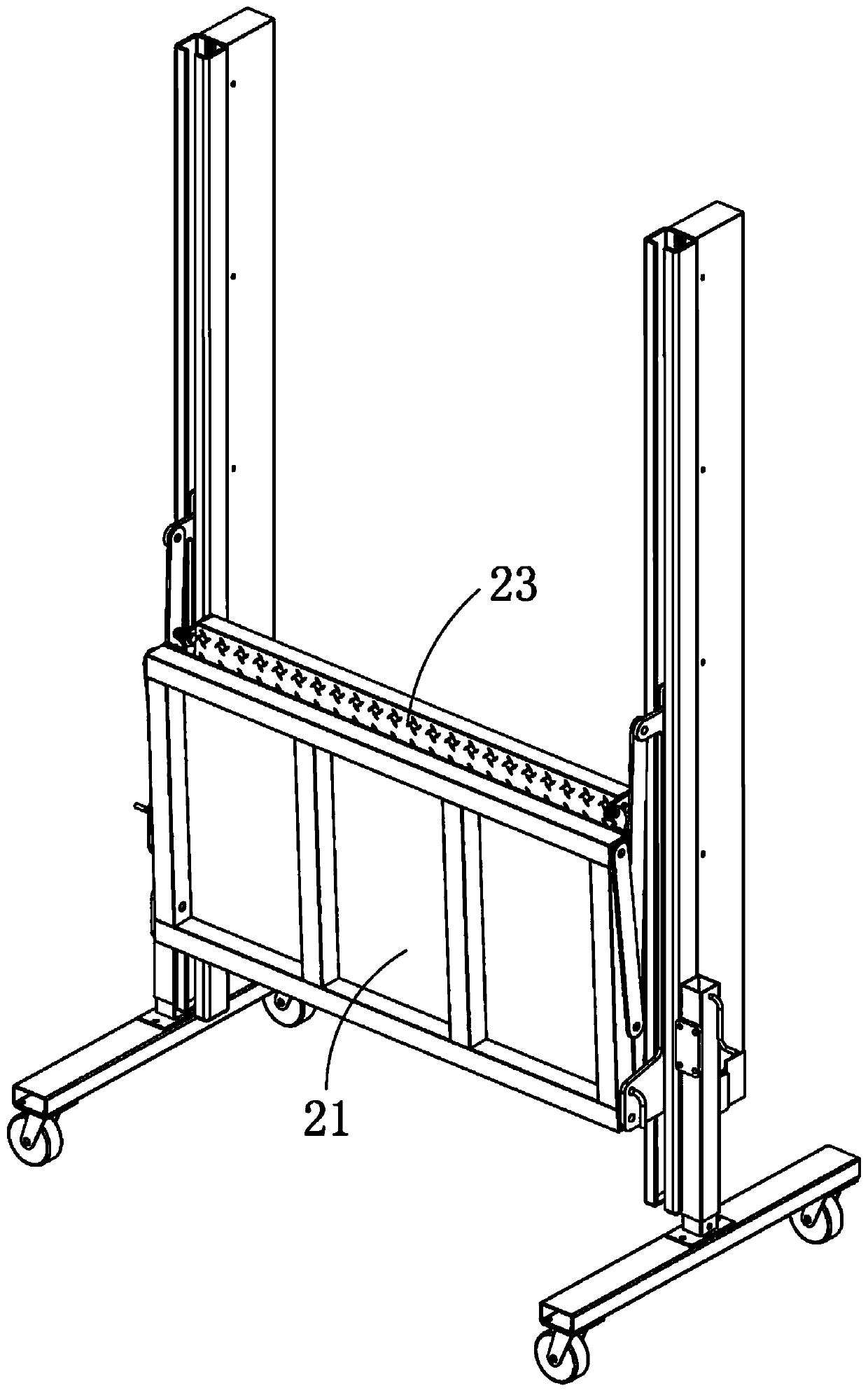 Military truck portable elevator and method for material loading and unloading through military truck portable elevator