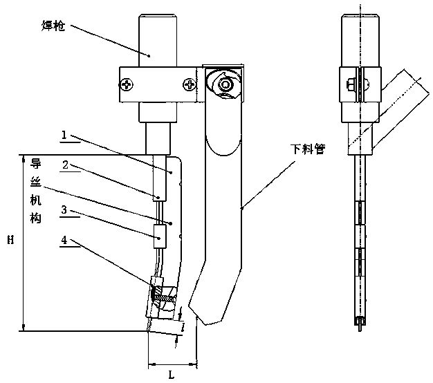 Thick-wall pipe narrow slope SAW automatic welding process and welding machine head