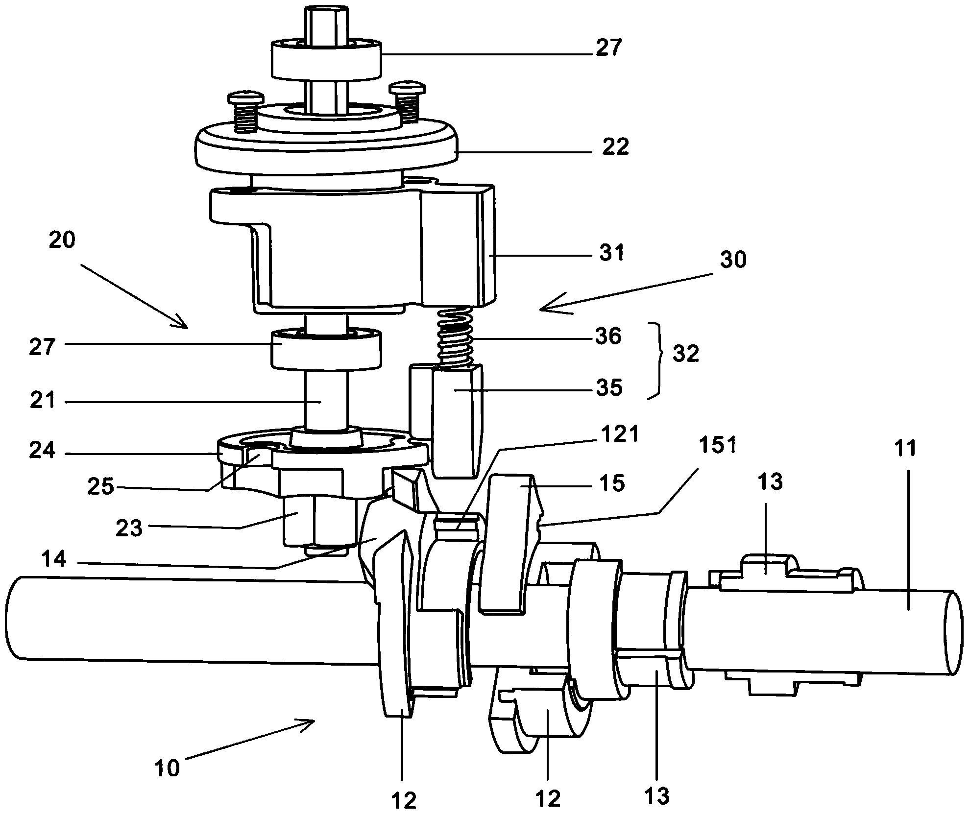 Advertising equipment capable of turning over on three sides