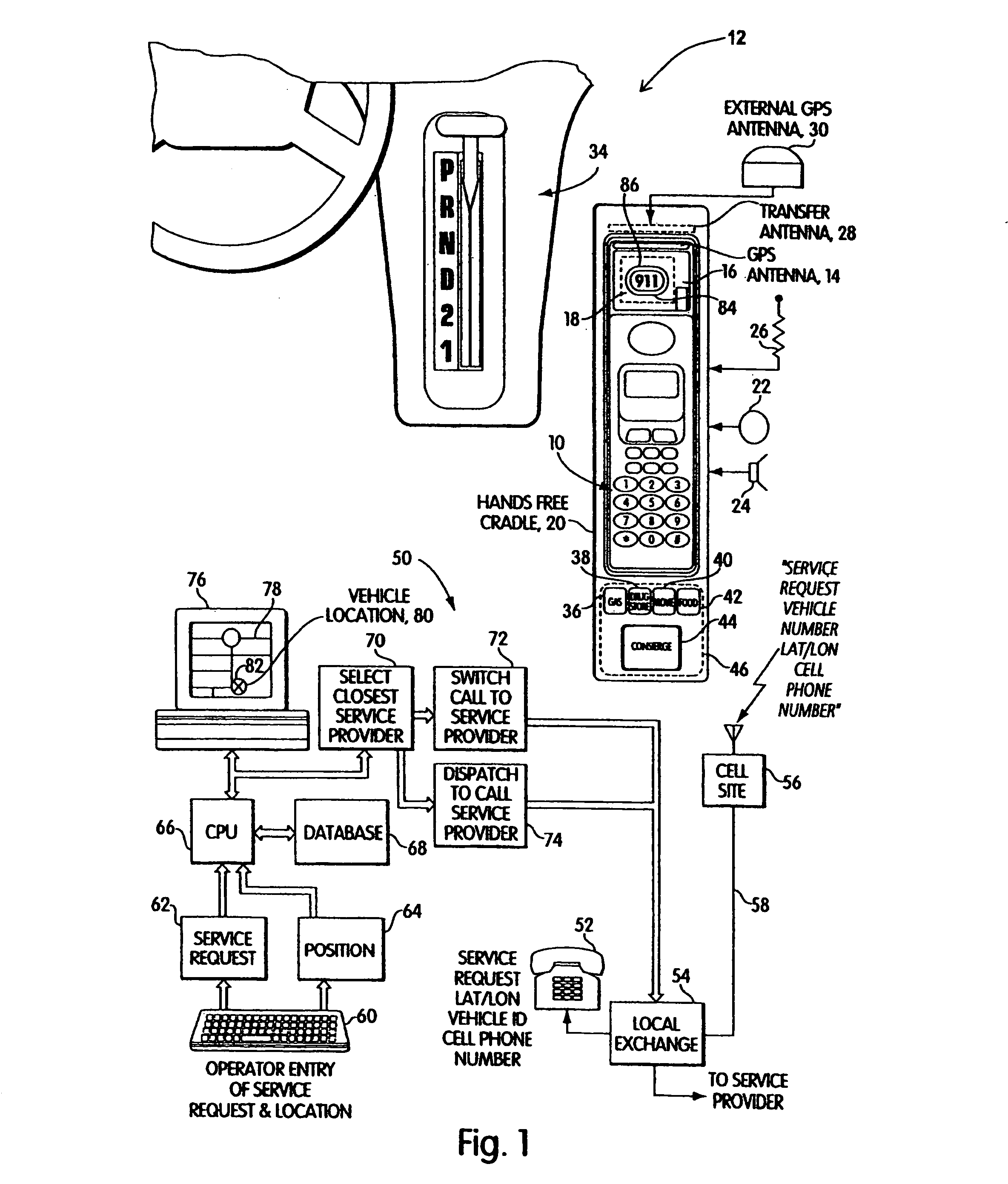 Location based service request system