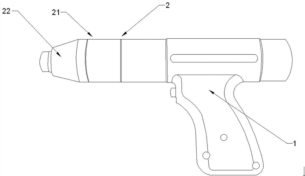 Arcing type stud welding gun