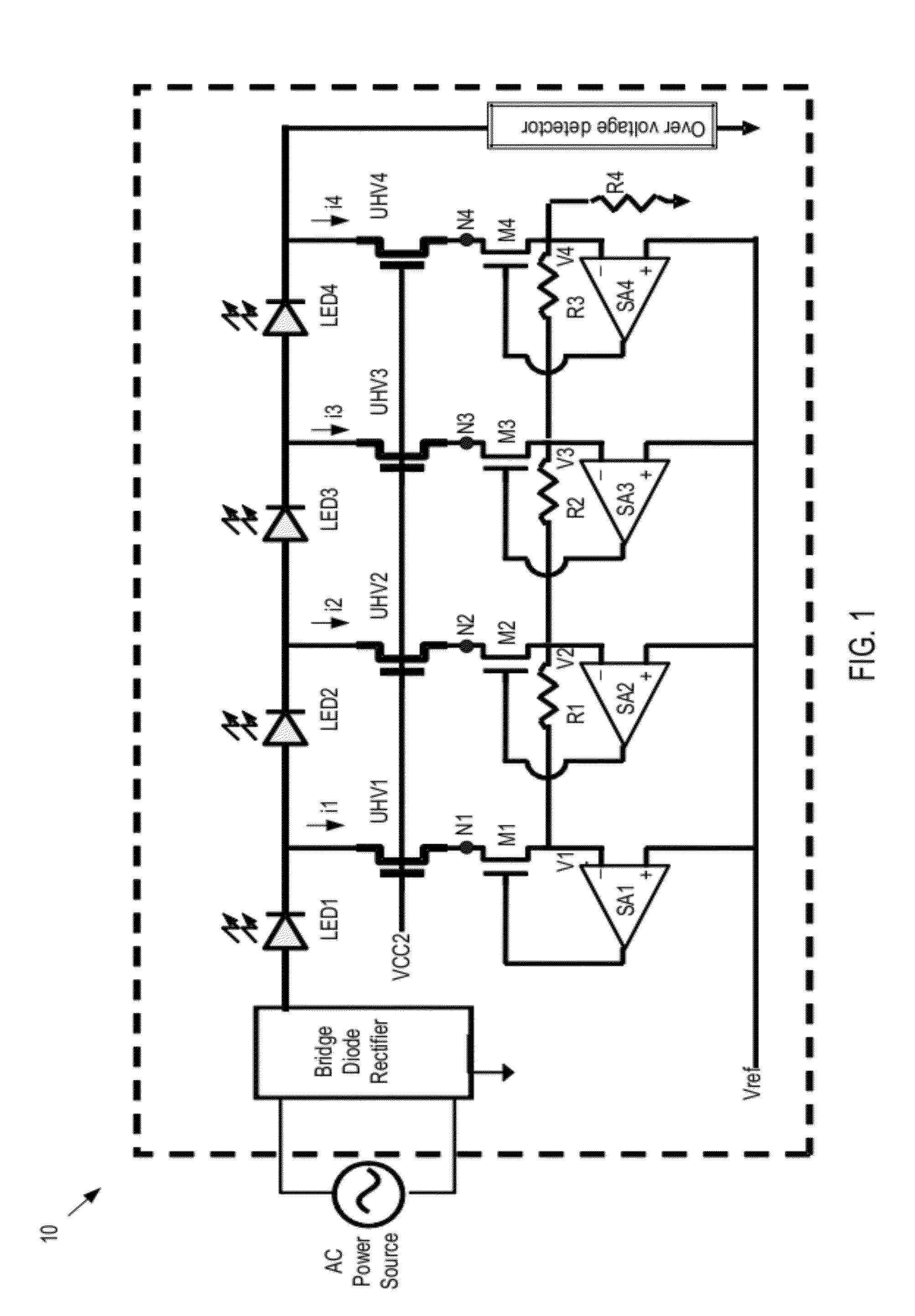 Light emitting diode driver havng cascode structure