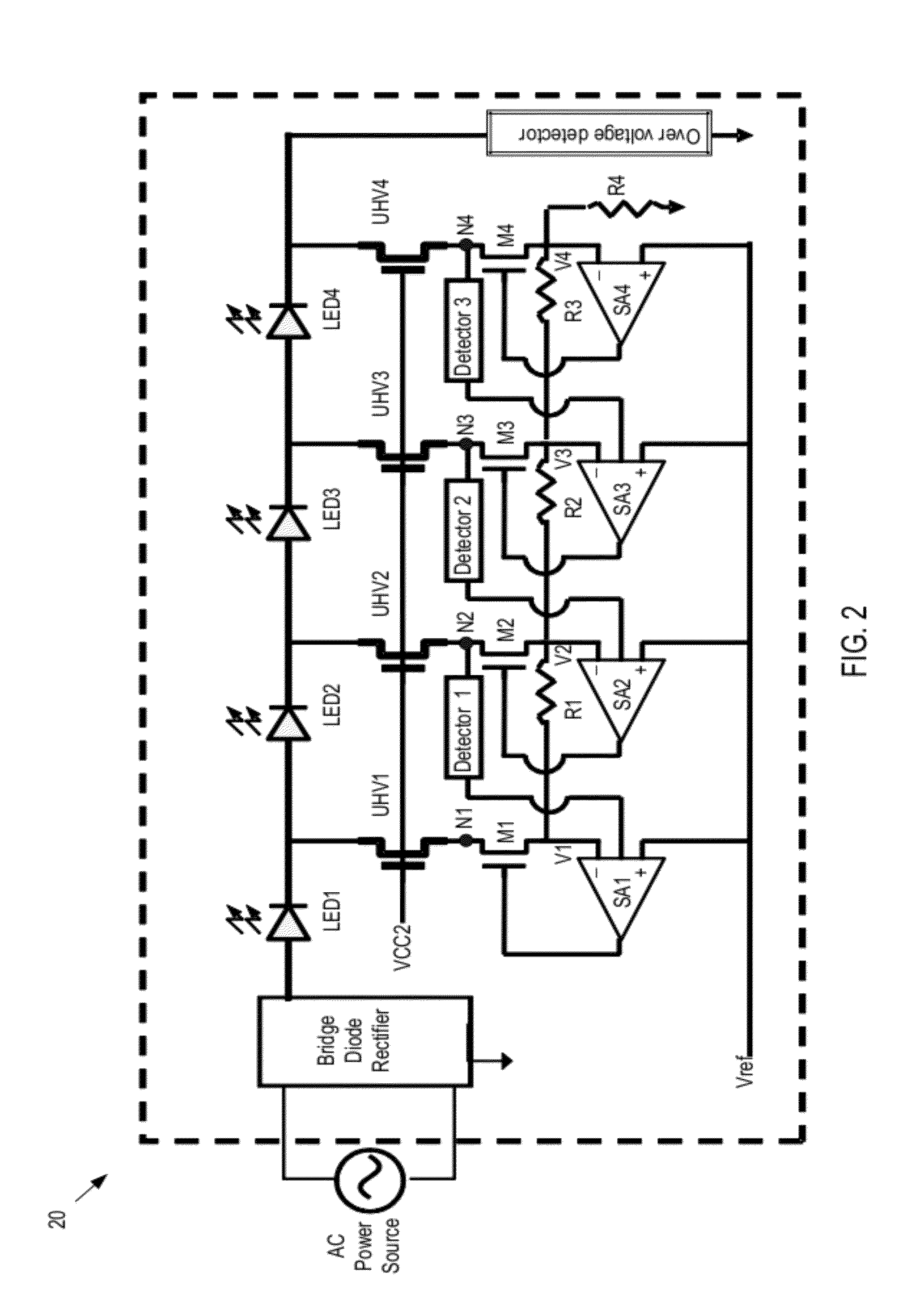 Light emitting diode driver havng cascode structure