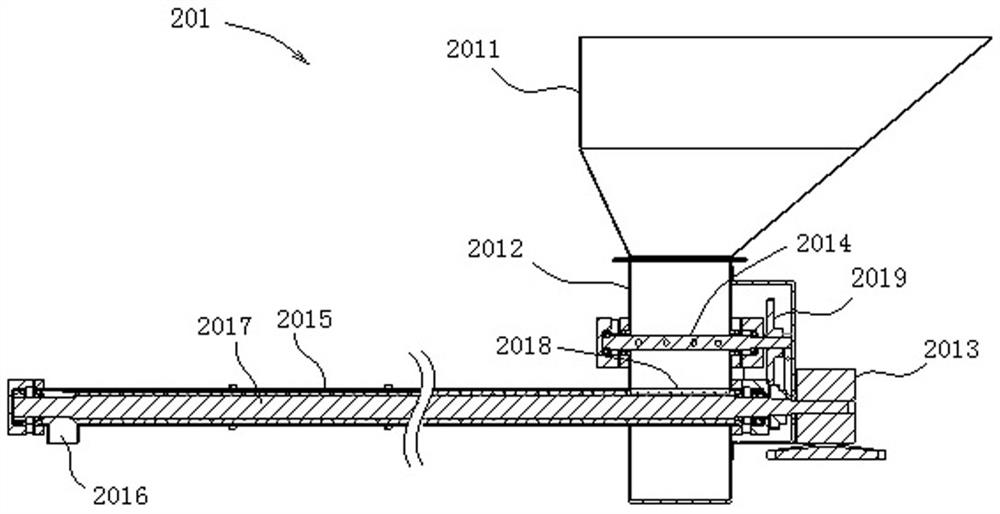 Automatic charging line for firework paper tube cakes