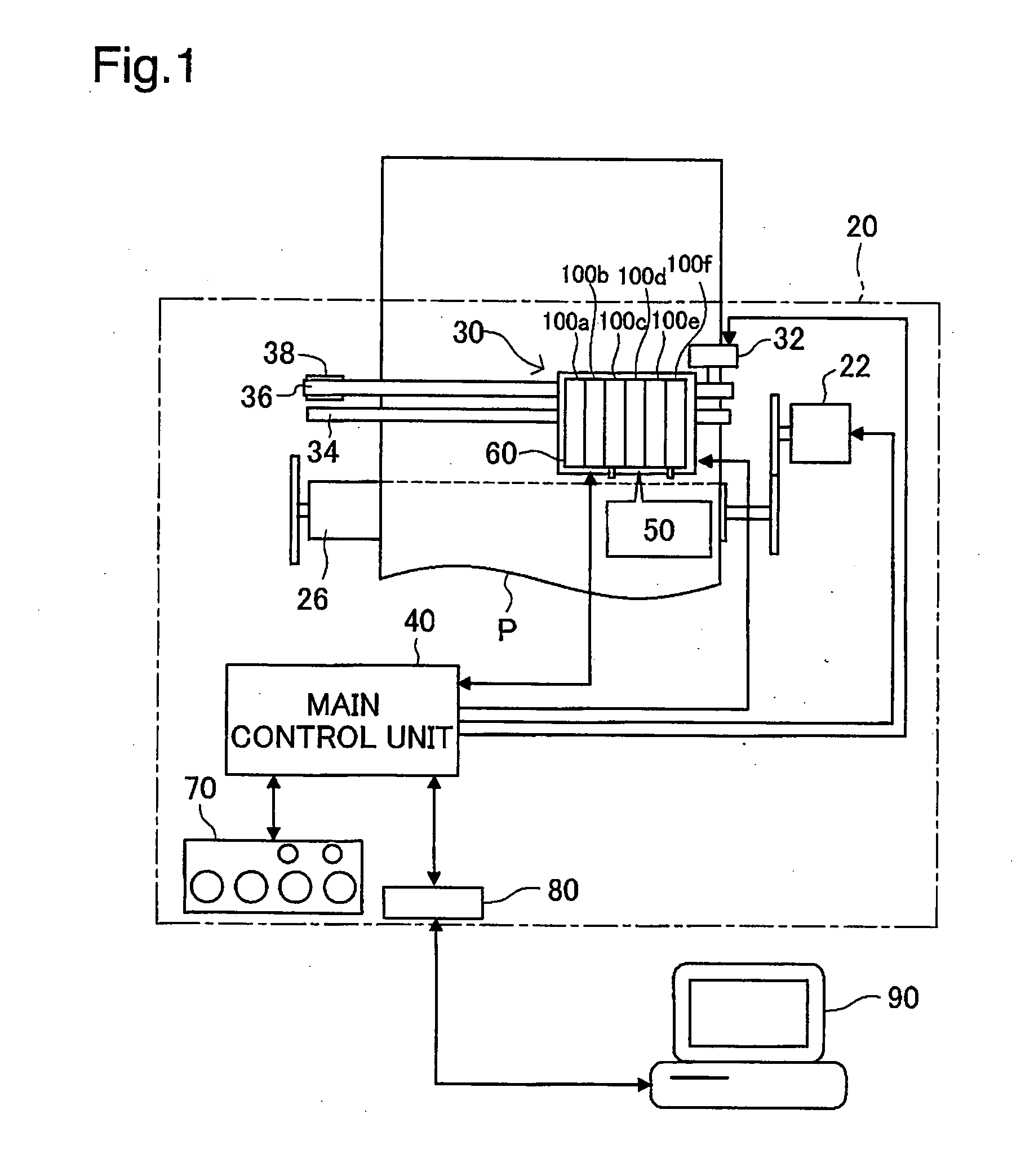 Method for detecting printing material amounts in printing material container attached to printer