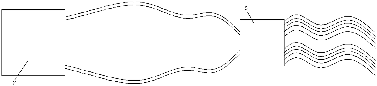 Self-swinging tail binding therapeutic apparatus for insect repellents applied to surface of buffalo skin