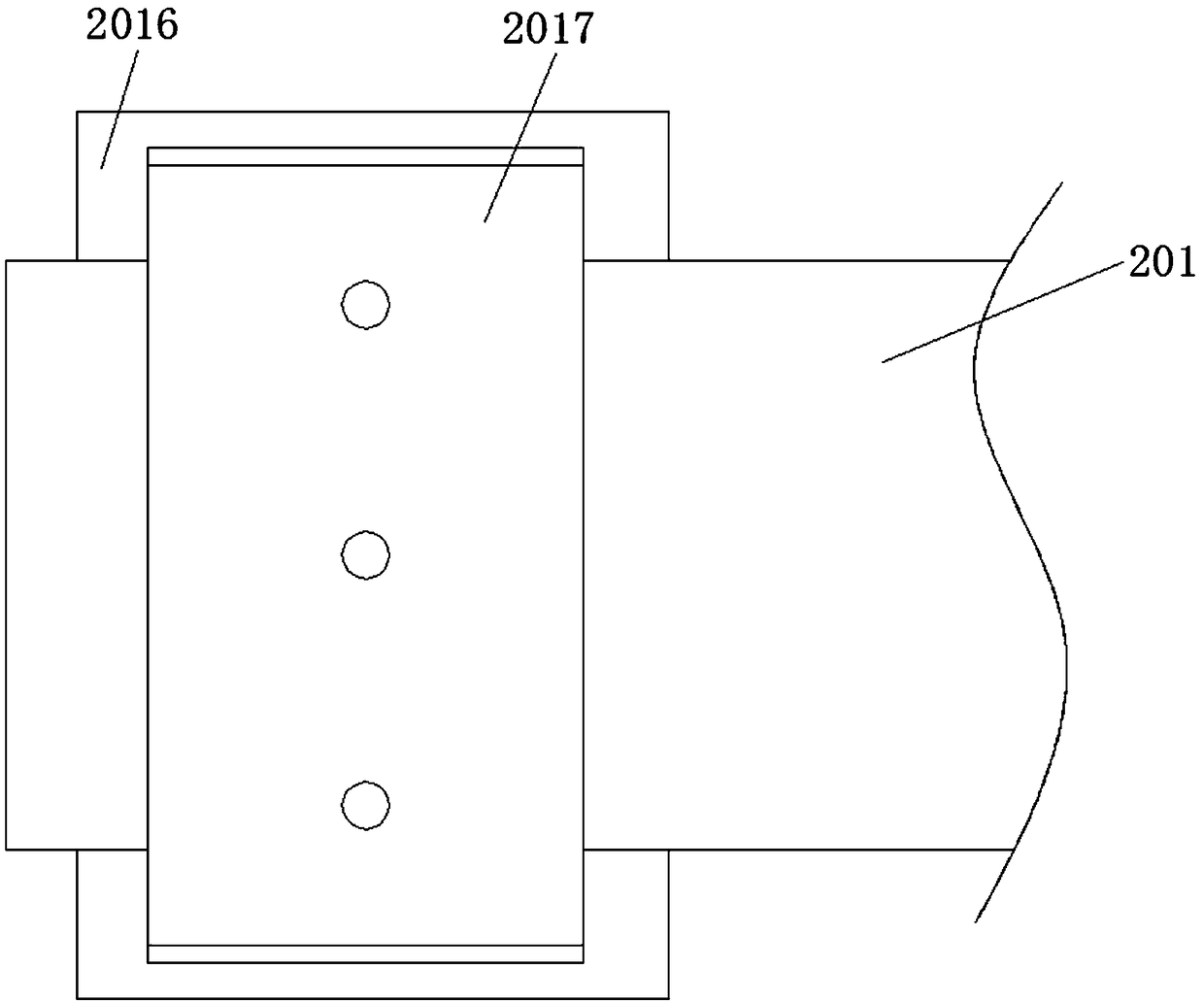 Self-swinging tail binding therapeutic apparatus for insect repellents applied to surface of buffalo skin