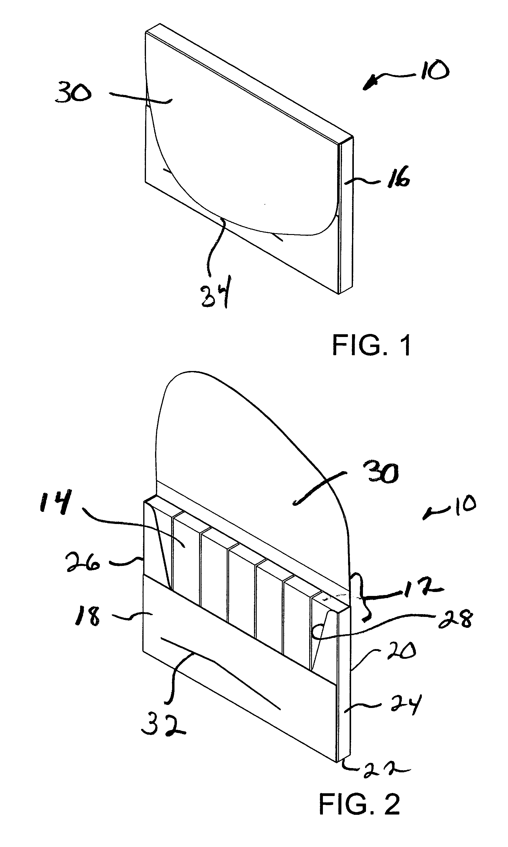 Package for dispensing and retaining gum slabs with adhesive securement