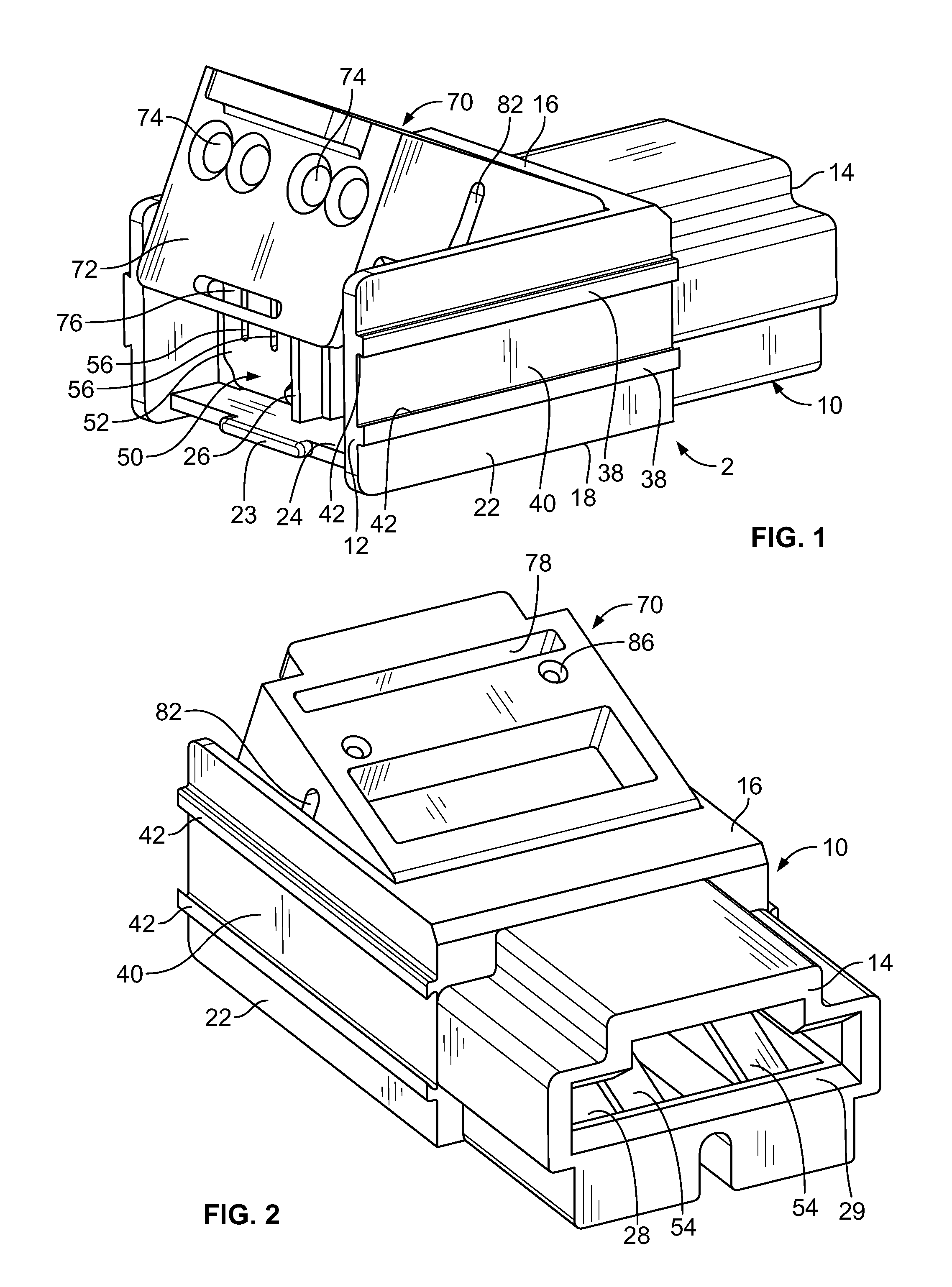 Card edge connector with idc wire termination