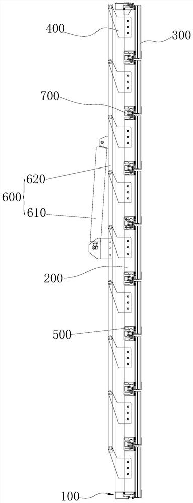 Electric opening height waterproof large glass shutter and window sash installation structure thereof