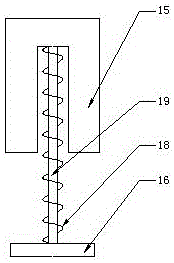 Leather flattening mechanism of vacuum drying machine