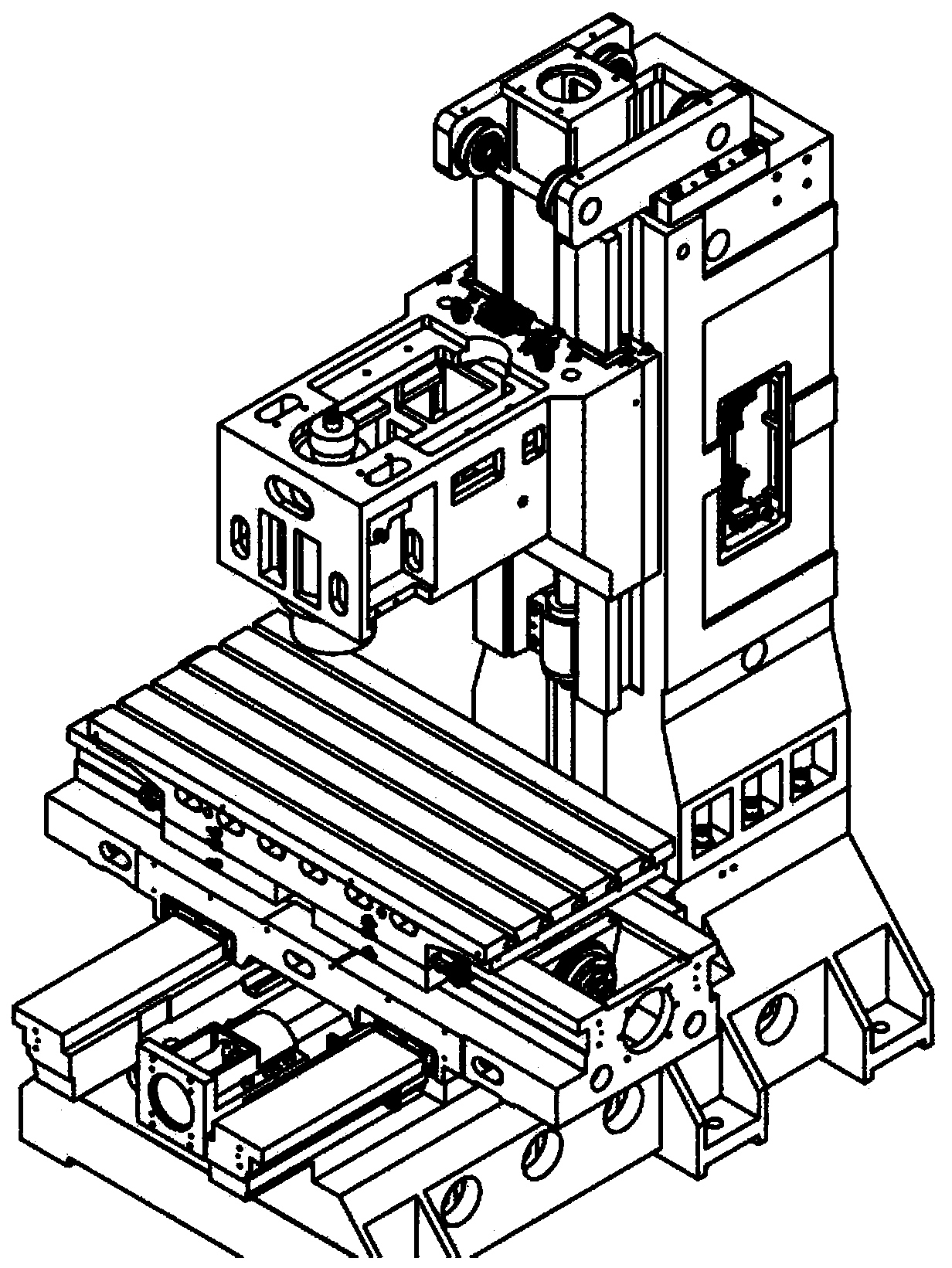 Vertical machining tool