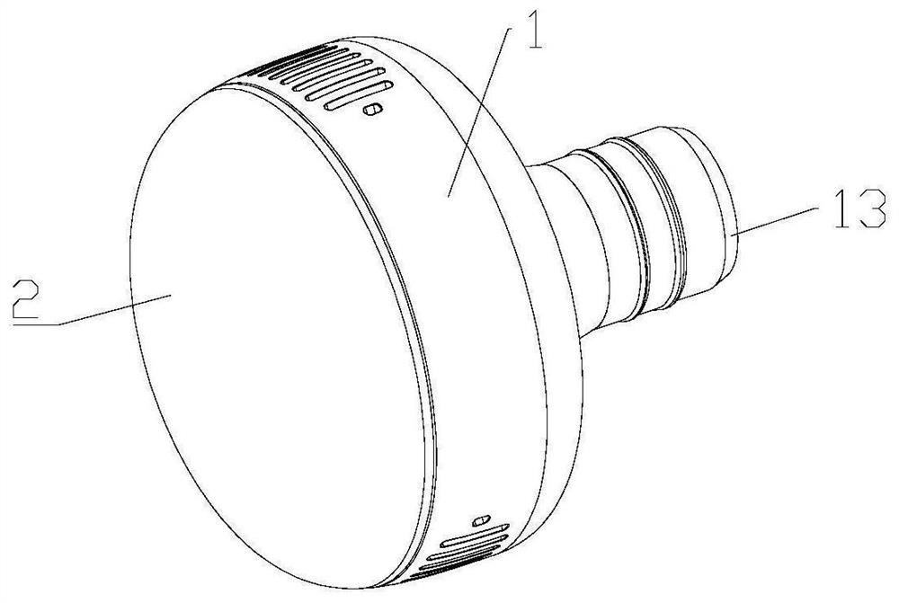 Massage head for fascia gun and fascia gun comprising massage head