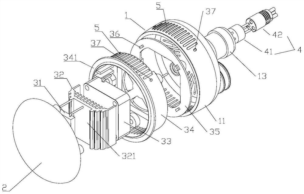 Massage head for fascia gun and fascia gun comprising massage head