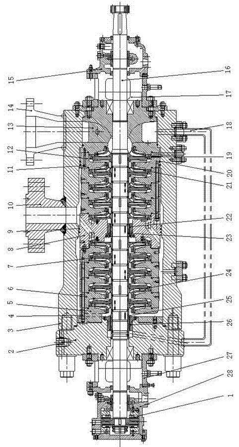 Horizontal barrel pump