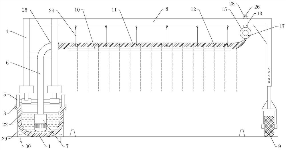 A device and method for improving uniformity of farmland irrigation