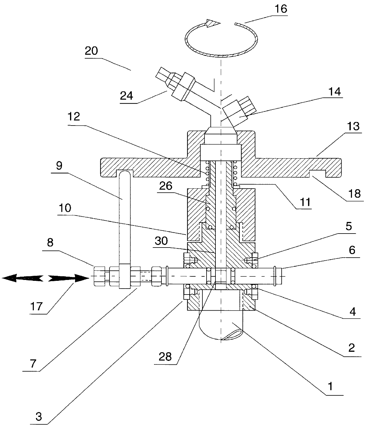 Automatic adjustable sprinkler for precision irrigation