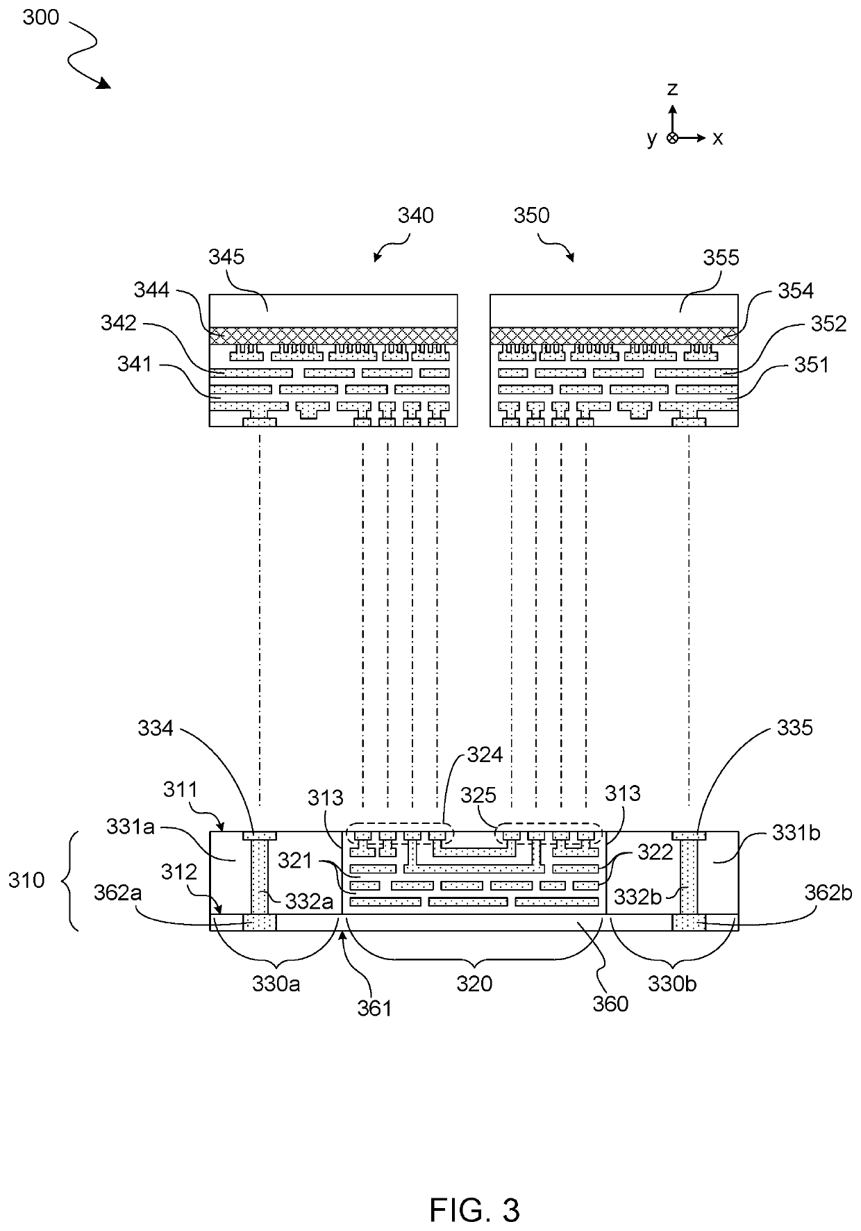 Composite interposer structure and method of providing same