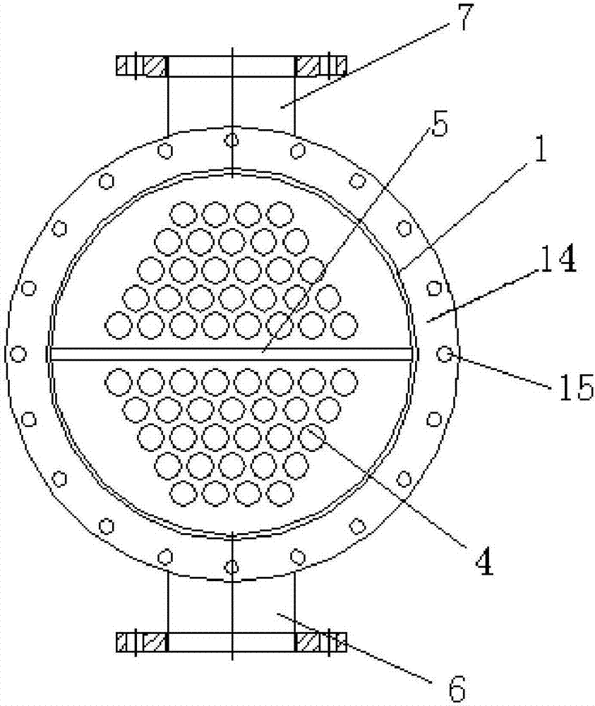 Horizontal heater structure with high heat utilization rate