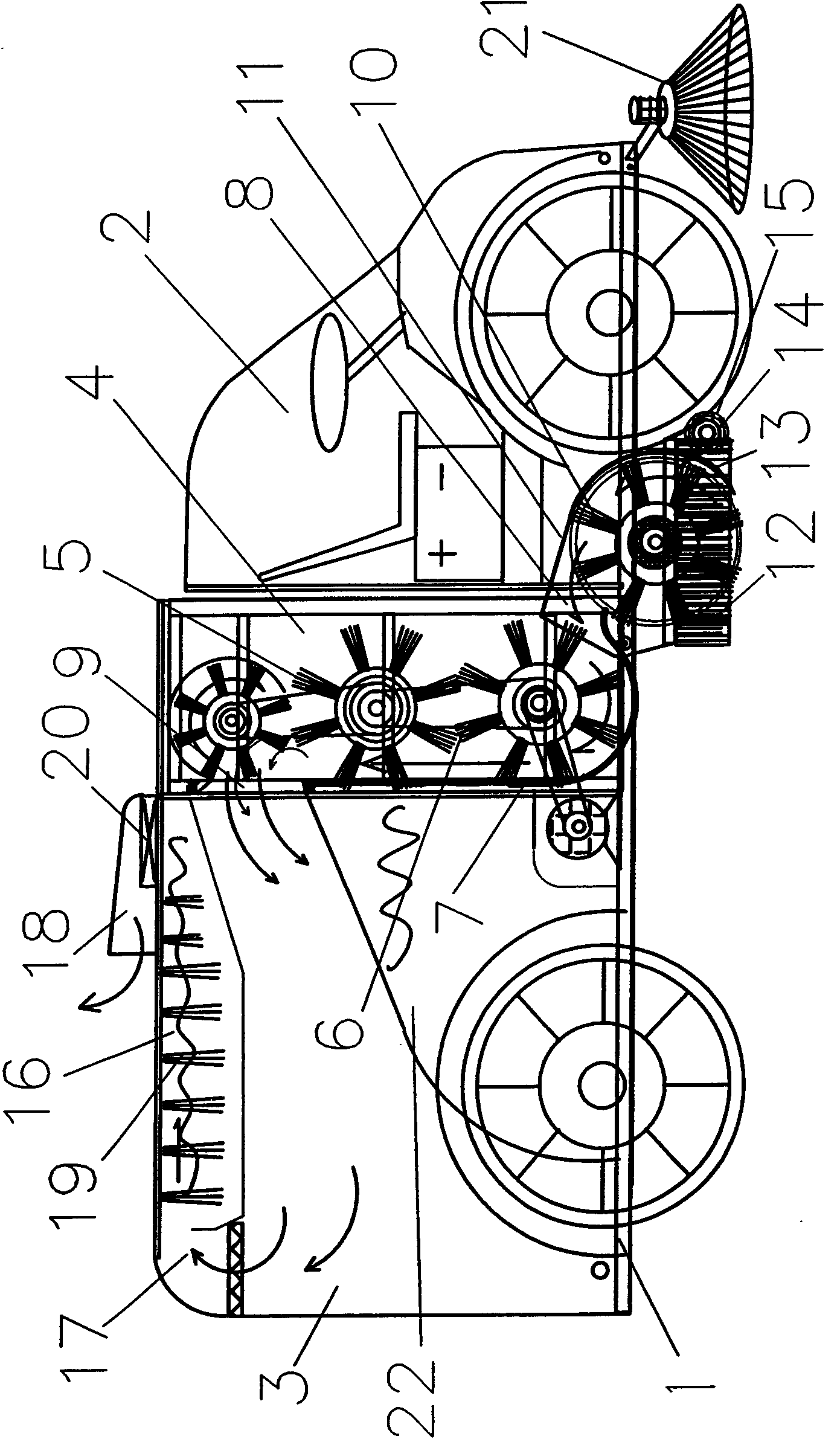 A transfer type sweeper