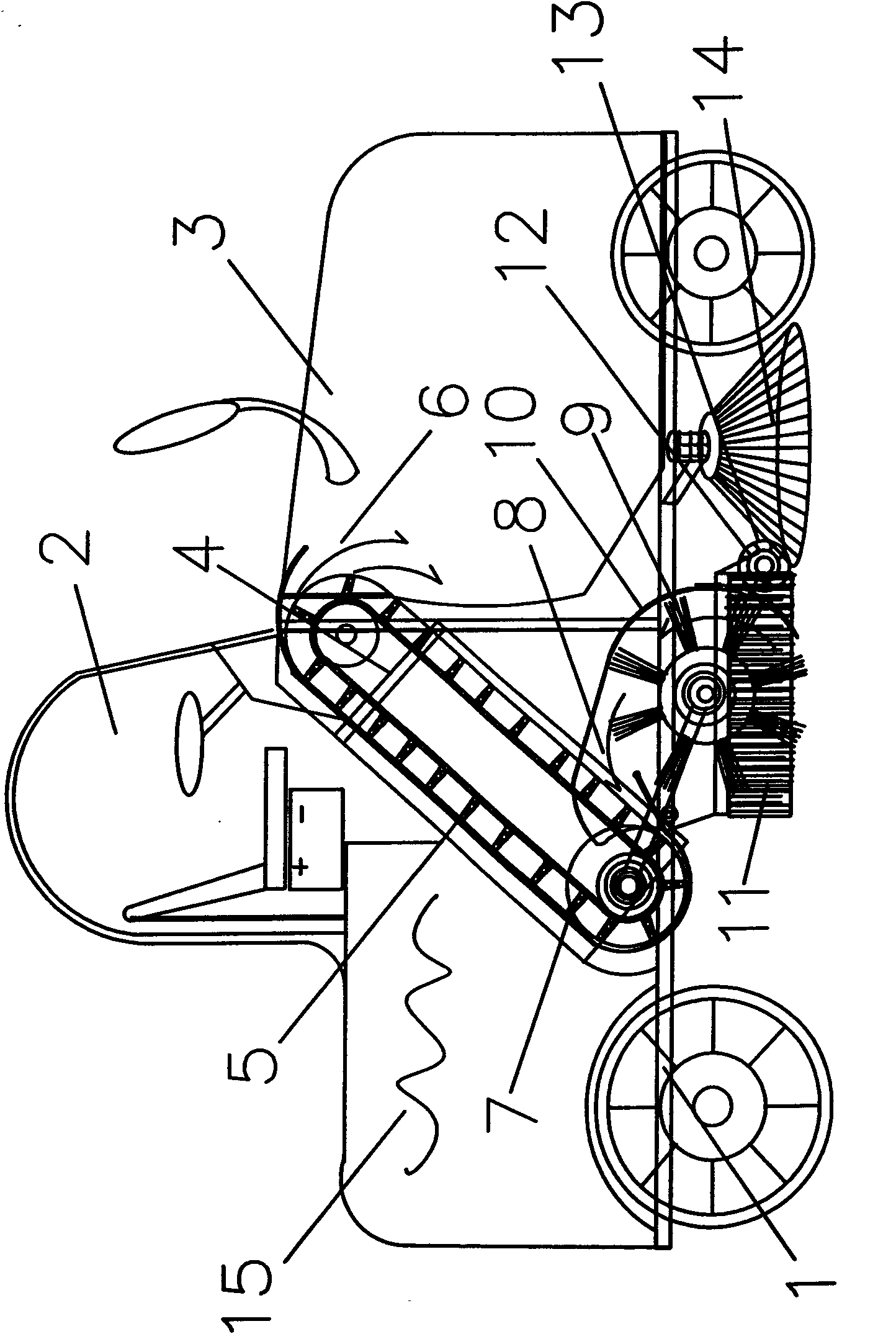 A transfer type sweeper