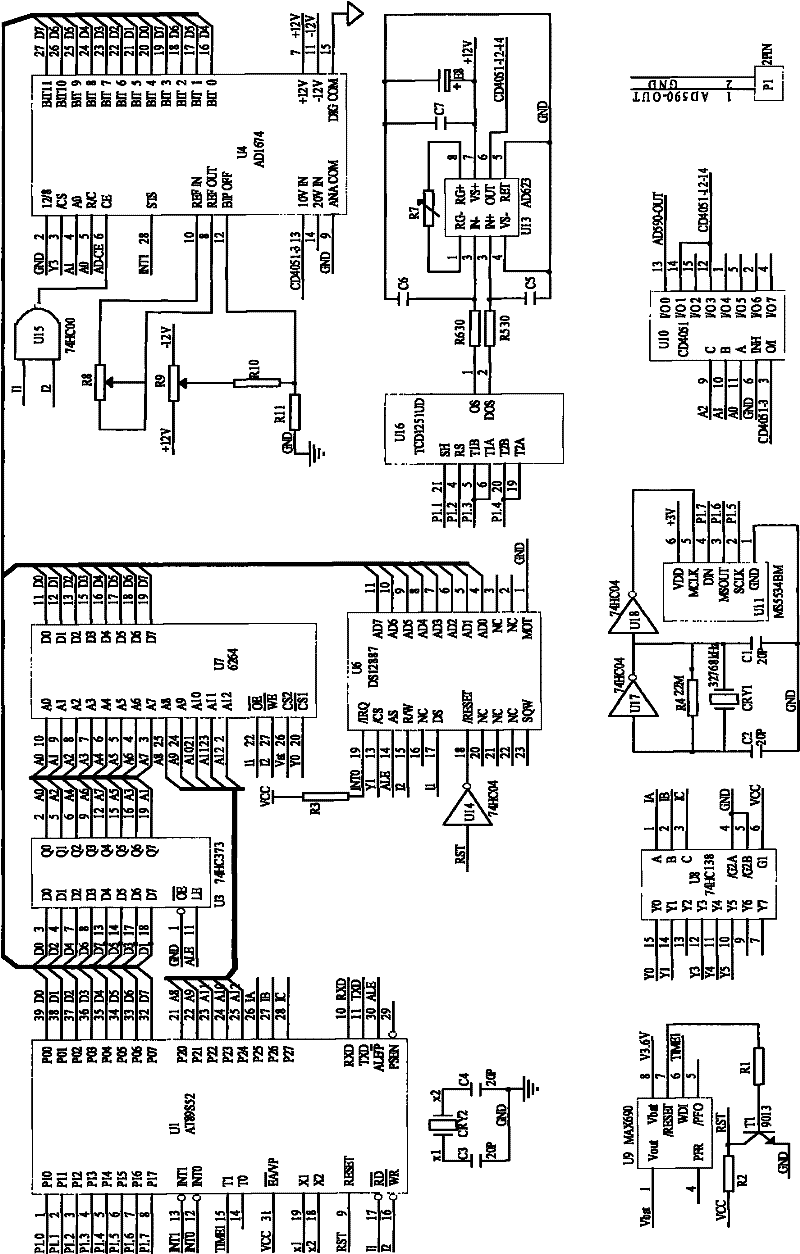 Gas density intelligent test system and method