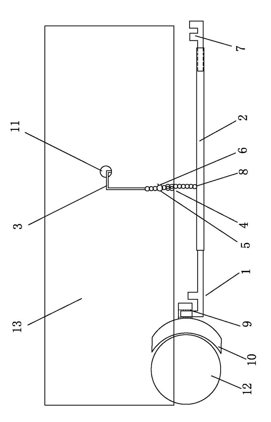 Assembly and disassembly tool for locomotive brake shoe